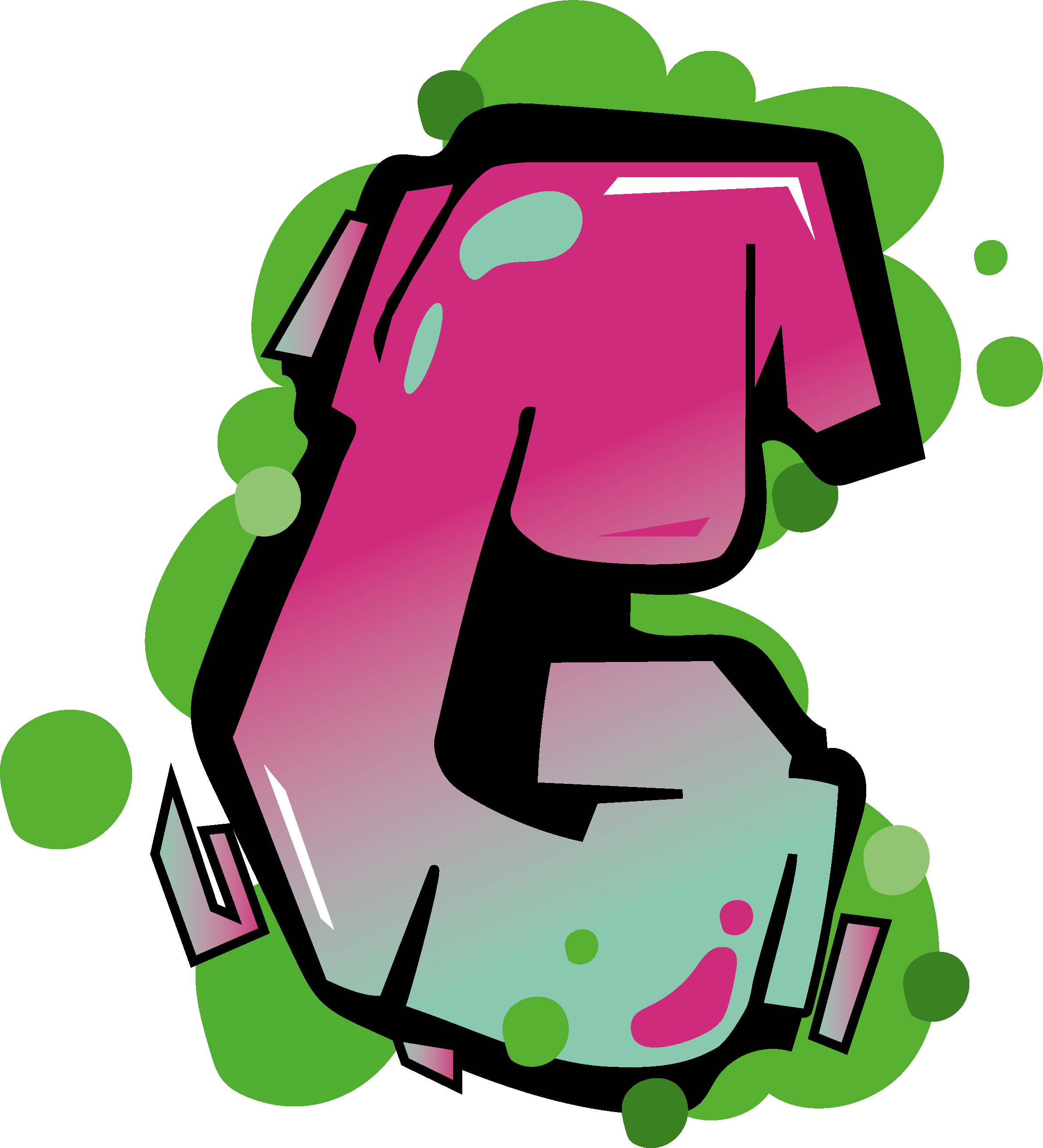 Design Lettera G — custom lettering FREIP